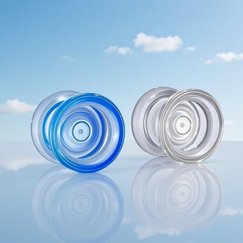 WATIEOBOO YOYO P02 Yoyo 2PCS Dual Mode Yoyo Responsive Yoyo and Yoyo Kit Crystal Yoyo and Blue Crystal Yoyo Finger Spin Yoyo for Adults Yoyo for Kids