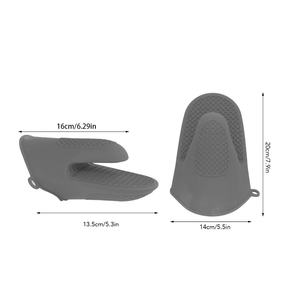 2 PCS Silicone Oven Gloves Thickened Design Cooking Pinch Mitts Silicone Oven Mitts Baking BBQ