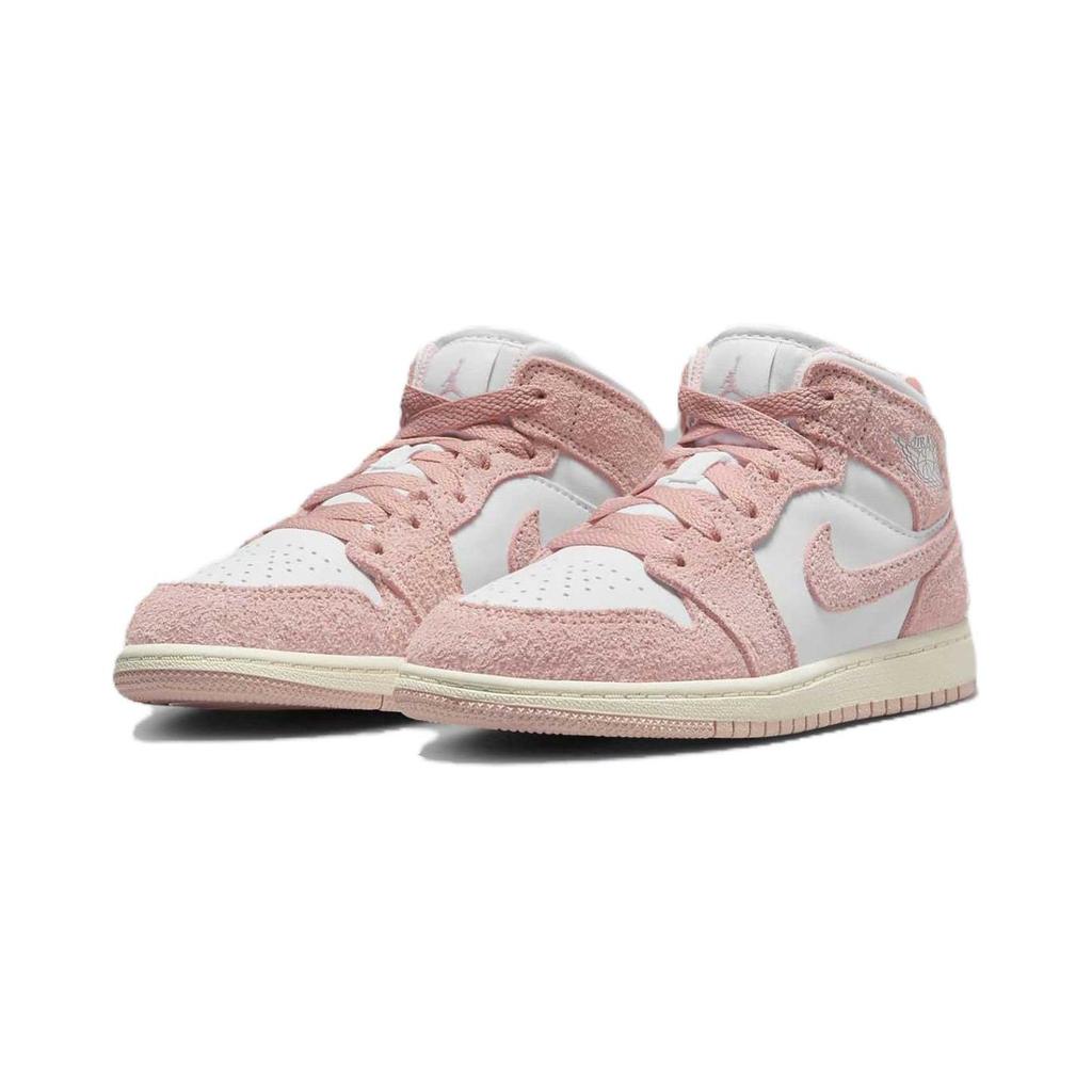 Кроссовки Air Jordan 1 Mid SE PS Legend Pink Kids White Sail FN7493-161