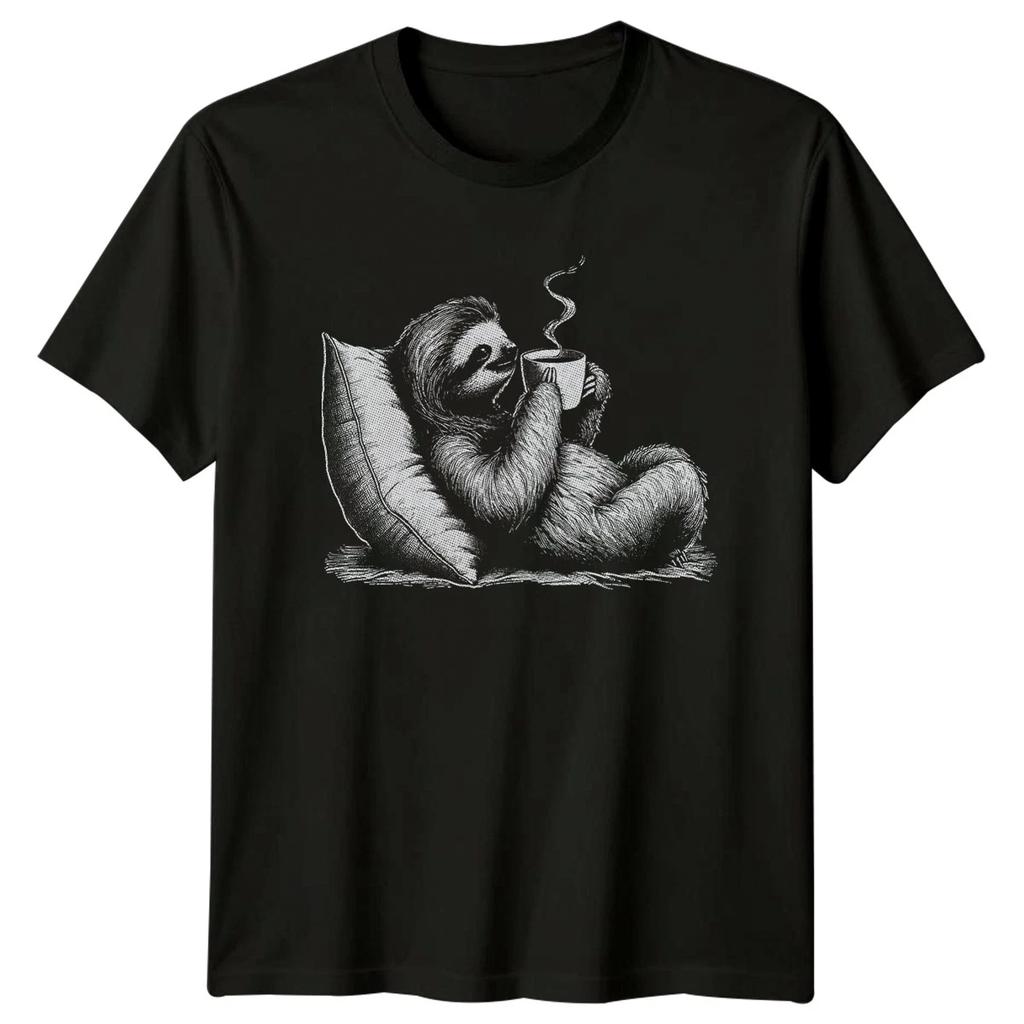Chill Sloth Taking A Coffee T-Shirt Coffee Break Sloth Animal