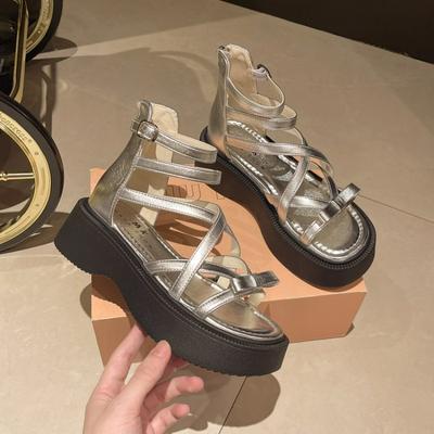 2024 Женские эспадрильи Сандалии с ремешком на щиколотке Удобные тапочки Женская повседневная обувь Дышащие туфли-лодочки на платформе