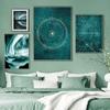 Milky Way Constellations Stars Canvas Painting, Astrology Picture, Zodiac, Horoscope Sign, Posters and Prints, Magic Myth, Livin