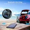 Bluetooth FM-передатчик для автомобильного Hi-Fi беспроводного радиоадаптера с RGB-подсветкой QC3.0, быстрая зарядка, громкая связь, вызовы