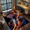 Naruto Uzumaki Sage Mode Rug Carpet Non Slip Washable Floor Mat Large Area Rugs for Bedroom