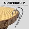 1000pcs 92247 Octopus Beak Baitholder Fishing Hooks Carbon Steel Barbed Offset Octopus Circle Hooks for Saltwater Freshwater