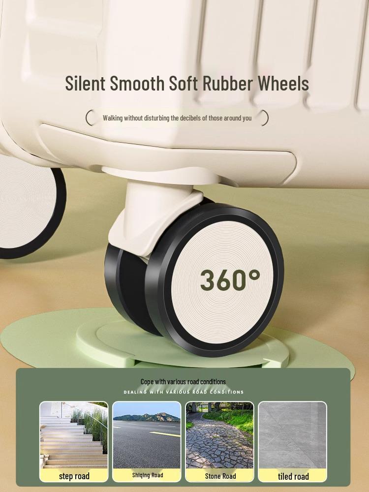 Многофункциональный 18-дюймовый чемодан для ручной клади для девочки с замком TSA и 20-дюймовым отделением для хранения