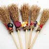 5 шт. Аксессуары для кукольного домика Мини Соломенная метла Ведьмы DIY Подвесные украшения Для вечеринки на Хэллоуин Декор Костюмные реквизиты