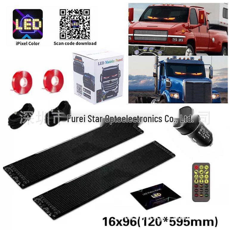 Светодиодный гибкий дисплей с дистанционным управлением и наклейка на автомобиль