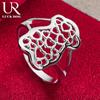 925 Sterling Silver Fashionable Pattern Ring Fashionable Wedding Jewelry