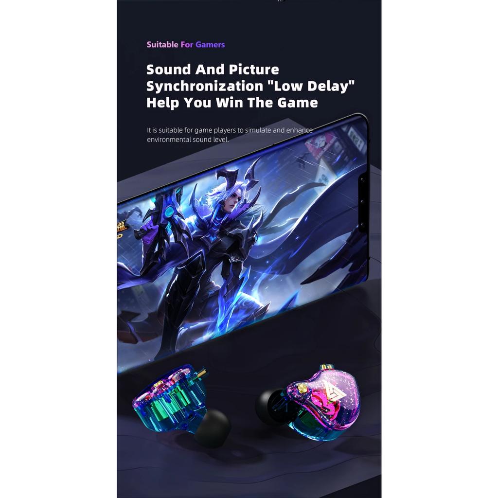 QKZ Original AK6 Pro EDX Pro In Ear Monitor Sport Noise Cancelling Headset 1DD Dynamic Wired Earphones HIFI Bass Earbuds ZST X