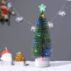 3Pcs/Set Mini Ornaments Small Pine Trees Lights Glowing Christmas Tree Light  Party