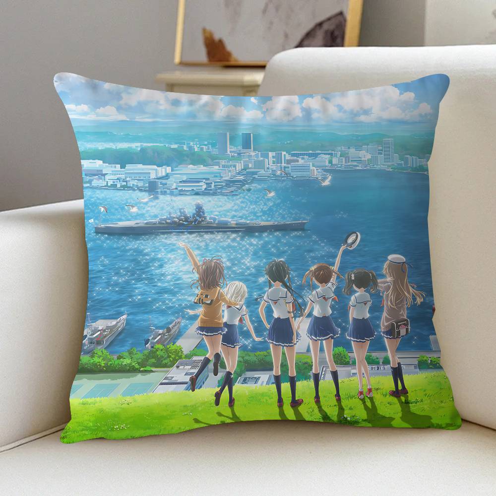 Аниме H-High School Fleet Наволочка Декоративная подушка Диван Домашний декор Чехол Наволочки