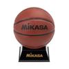 MIKASA Mascot Signed Comes In a Presentation Comes with a Ball Stand for Artificial Ball, Ball, Basket, Souvenir, Case, Decoration, Leather, Brown,