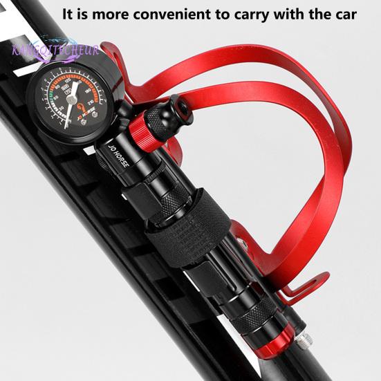 Велосипедный надувной насос, водонепроницаемый, алюминиевый сплав, шкала высокого давления, велосипедный воздушный насос, товары для дома