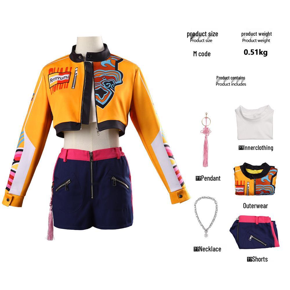 K-POP Demon Hunter Girl Group Cosplay Costume for Kids - Superstar Rumizzoi Collection