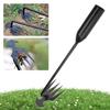 2pcs 4 Teeth Uprooting Weeding Tool Hand Weeder Remover Manganese Steel Forged Weed Puller Weeding Artifact for Planting Weeding