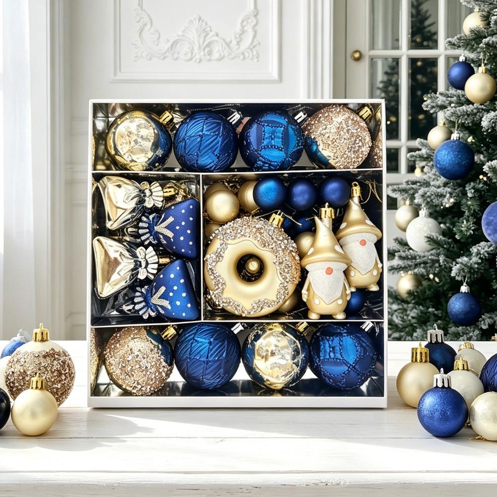 22Pcs/Set 6CM Christmas Tree Balls Creative Xmas Ornament Ball Showcase