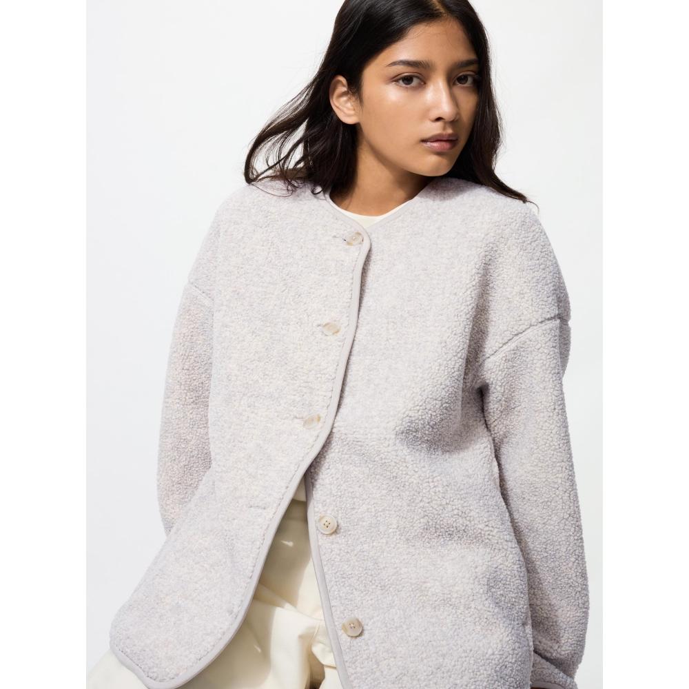 Uniqlo Boa Fleece Relaxed Cardigan