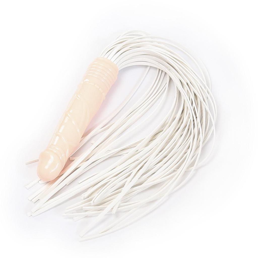 VaHppy Ручка-хлыст-фаллоимитатор 62 см, 160 г, SM-игрушки для взрослых с пенисом, двойного назначения, бахрома, конский хвост, кондиционирование, порка, флирт пары