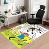 Custom Name Pippi Printed Carpet Rug For Office Chair Living Room Bedroom Kitchen Room Decor Gifts