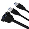 Высокоскоростной удлинительный кабель USB 3.0, двухпортовый кабель данных USB 3.0 для эффективного подключения устройств, быстрая передача данных