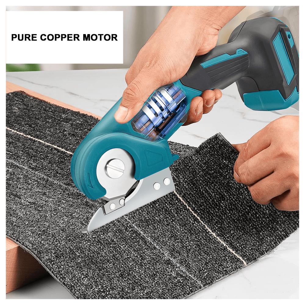 PATUOPRO 6мм Аккумуляторные электрические ножницы Дисковый нож Секатор Ковер Ткань Пластик Кожа Резка Электроинструмент Для аккумулятора Makita 18В