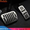 Педали из нержавеющей стали для автомобиля, педали газа, тормоза, подставка для педалей, накладка для Jaguar XJ IV X351 2009 - 2016, запасные части
