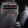 Для Tesla Model Y Juniper 2025 и Model Y 2019-2024 и Model 3 2017-2025 Highland Защитная накладка на спинку заднего сиденья Антикик коврик Чехол на сиденье