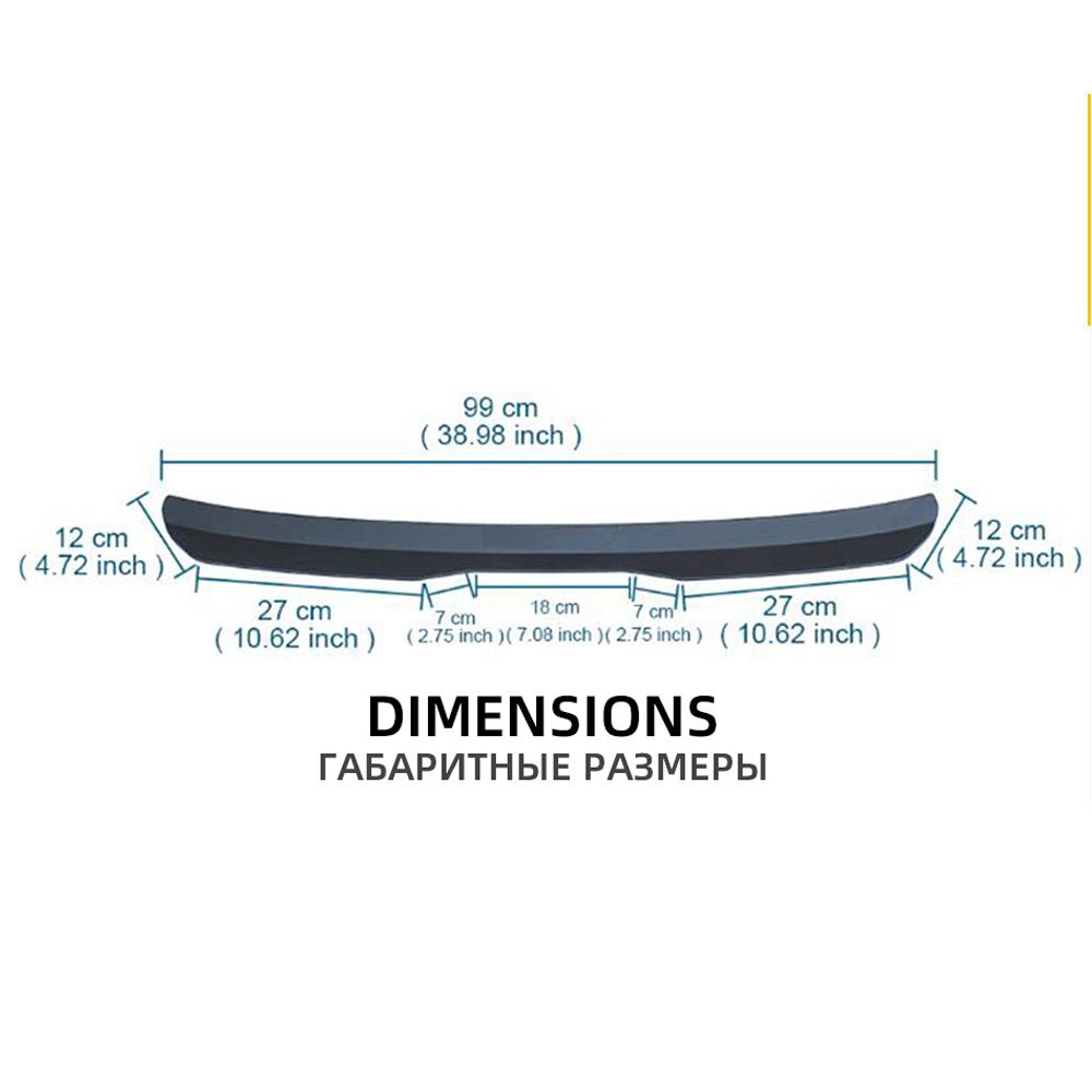 Для Seat Leon Cupra Hatchback R ST FR задняя крышка багажника автомобильный спойлер крылья глянцевый черный карбон универсальный внешний вид