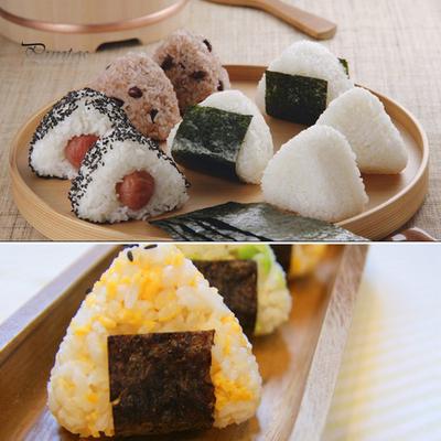 Puntos DIY Кухня Треугольная форма Суши Рисовый шарик Пресс-форма Нори Инструмент для приготовления еды