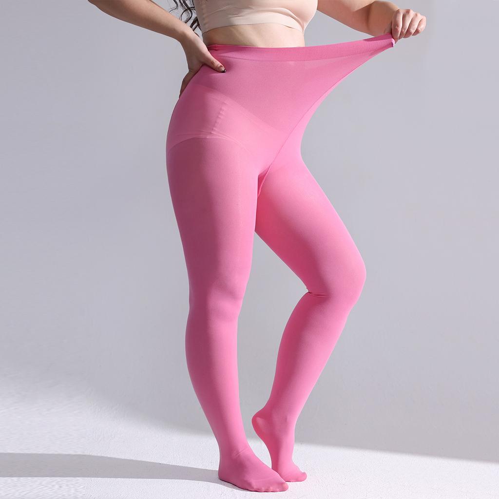 Silk Stockings for Women with High Waist and Elastic Fit with Foot Support for WomenColorful Oversized Pantyhose