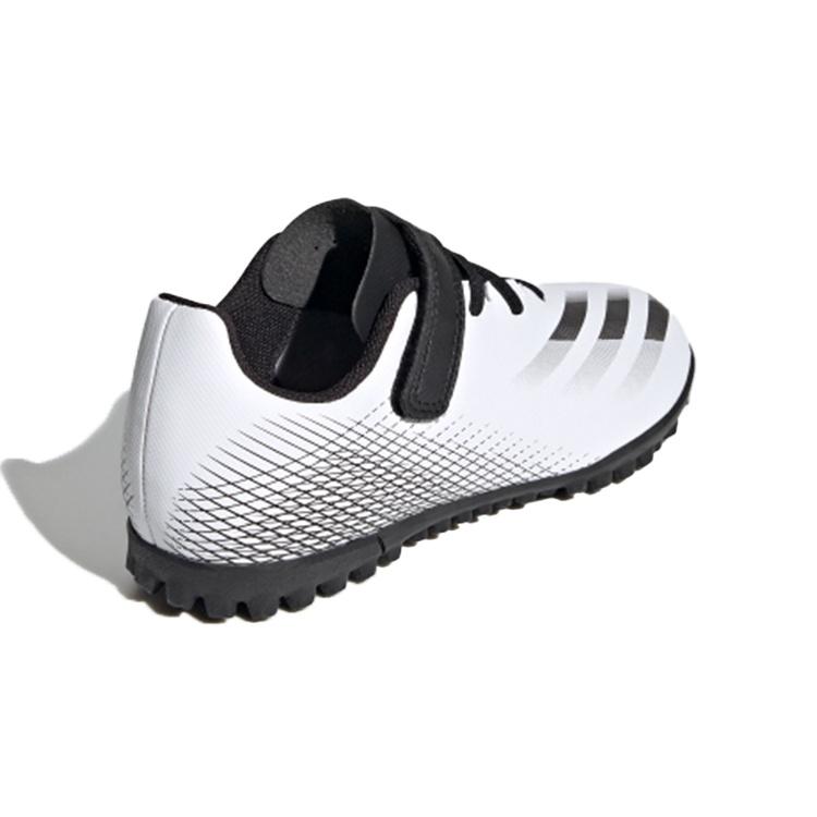 Adidas X GHOSTED .4 H&L TF Breathable Low top Kids' Soccer Shoes White Black Gray Kids' FW9573