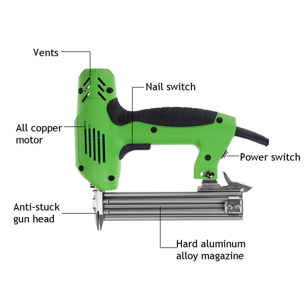 Electric Straight+Staple Guns 2 In 1 Framing Tacker Eletric Nails Gun 220V Electric Power Tools U-Shaped Straight 2000W
