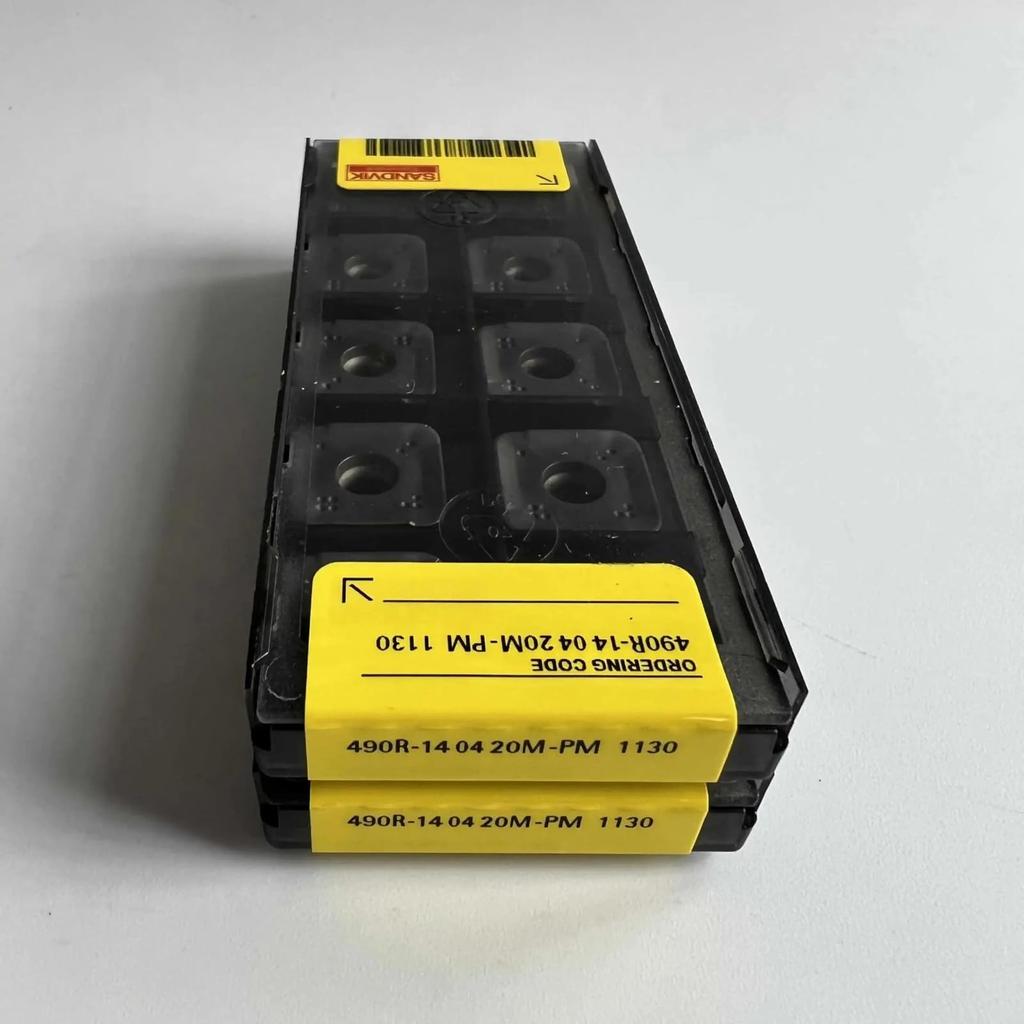 Original Sandvik / 490R-140420M-PM 1130 /Carbide CNC Blade 10 PCS