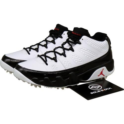 Air Jordan 9 Golf Low Белый Черный Настоящий Красный - FJ5934-100