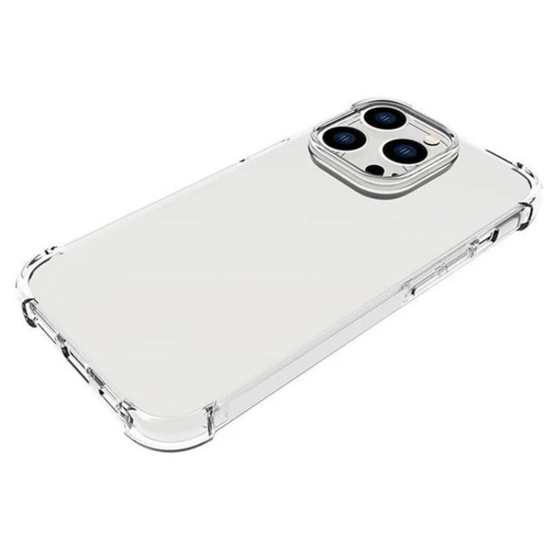 For iPhone 13 Pro 6.1 Inch Back Cover WANLONFENG TM Series 2.0mm Clear TPU Phone Case (Big Lens Hole)