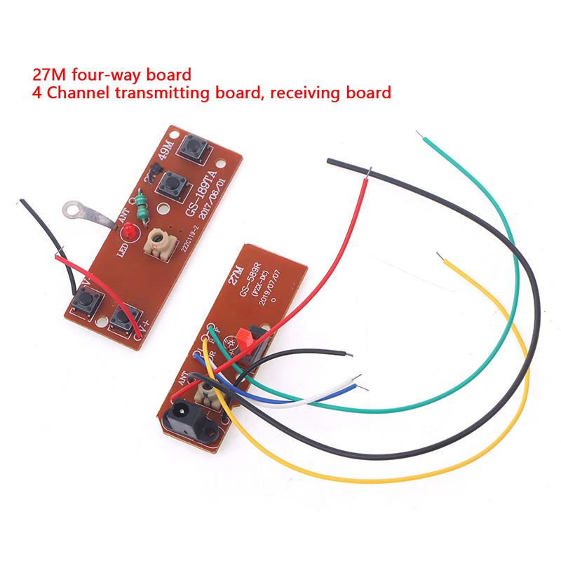 Four-Way Remote Control Module 4Ch Rc Remote Control 78Mhz Transmitter Board Receiver Board Circuit Board Accessories
