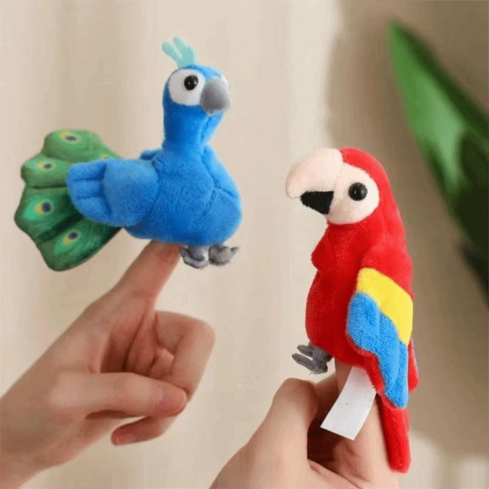 Handmade Doll Finger Plush Doll Soft Toy Plush Finger Puppet Fun Doll Hand Puppets Storytelling