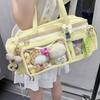 Y2K Новая Концертная Сумка Ita Bag JK Большой Вместимости Наплечная Сумка Милая Девушка Прозрачный Рюкзак Выставка Дисплей для Значков DIY Сумка Через Плечо