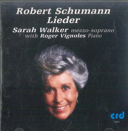 CD SARAH WALKER Robert Schumann Lieder CRD3401 CRD 1982 Europe Classical Used
