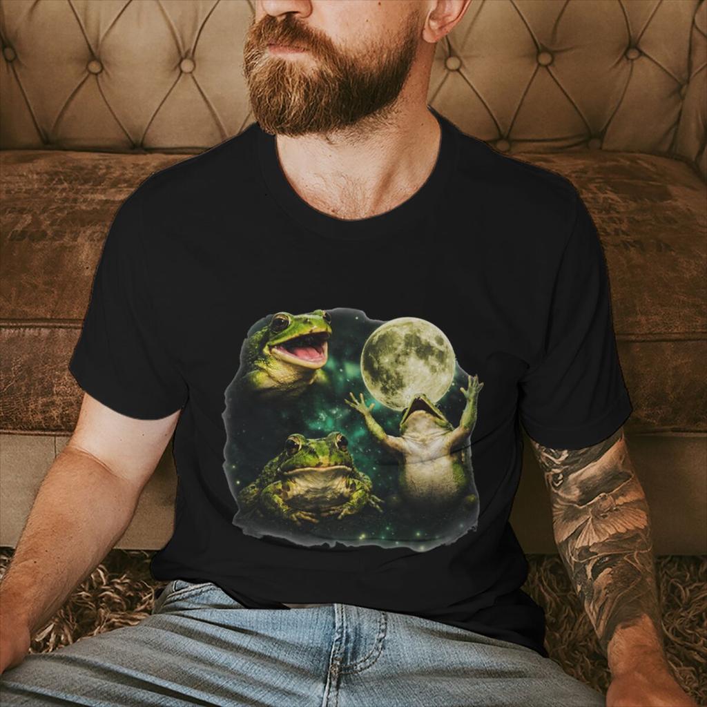 Vintage Pigeon And Moon Print Tshirt Unisex Unisex Pigeon Lover Gift Tshirts Casual Short Sleeve Meme Animal Fun T Shirt