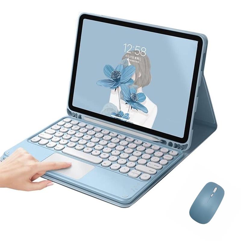 Защитный кожаный чехол для iPad Pro 11 дюймов со съемной сенсорной Bluetooth-клавиатурой