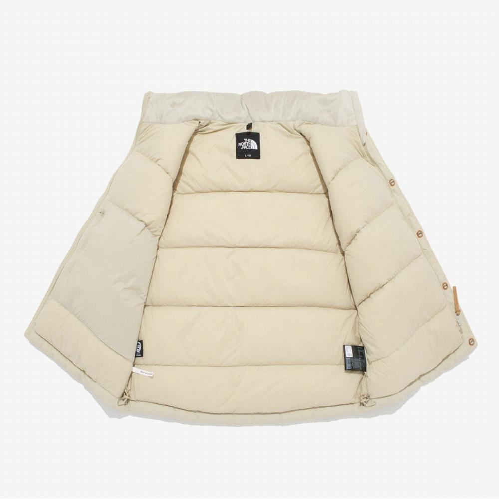 [Официальный North Face] Nv1dq59b Мужской жилет Flyant rdS с пухом Белый песок