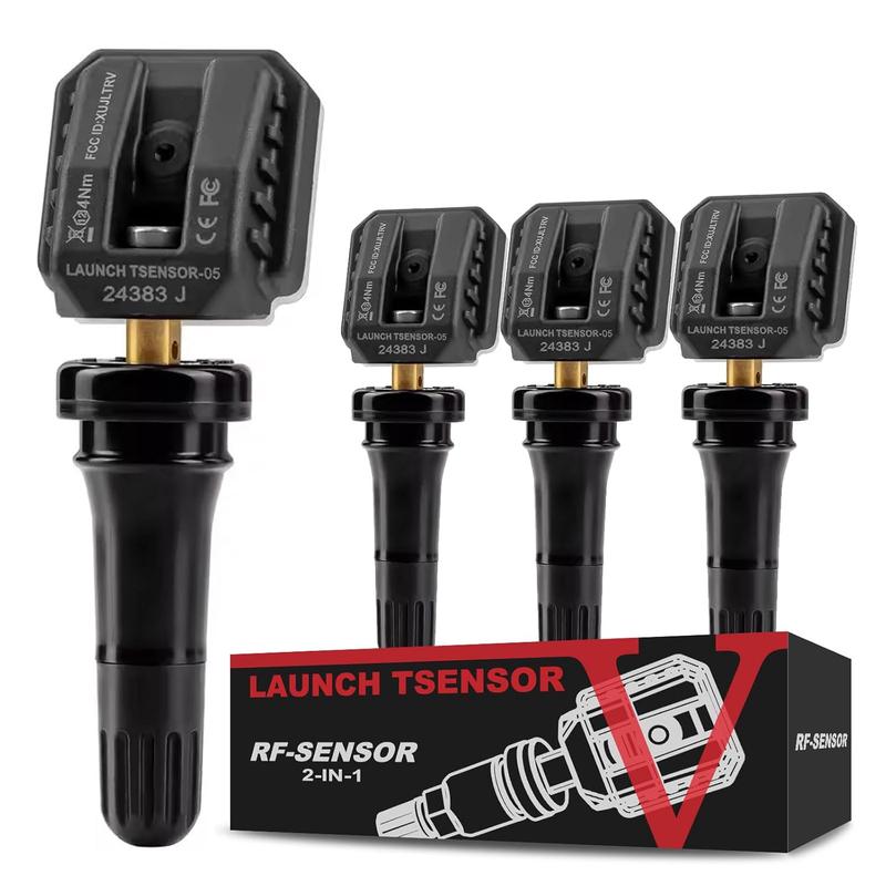 LAUNCH X431 TSENSOR-05 Универсальный датчик TPMS 315 МГц/433 МГц Двойная частота Регулируемый угол Резиновый клапан Монитор давления в шинах