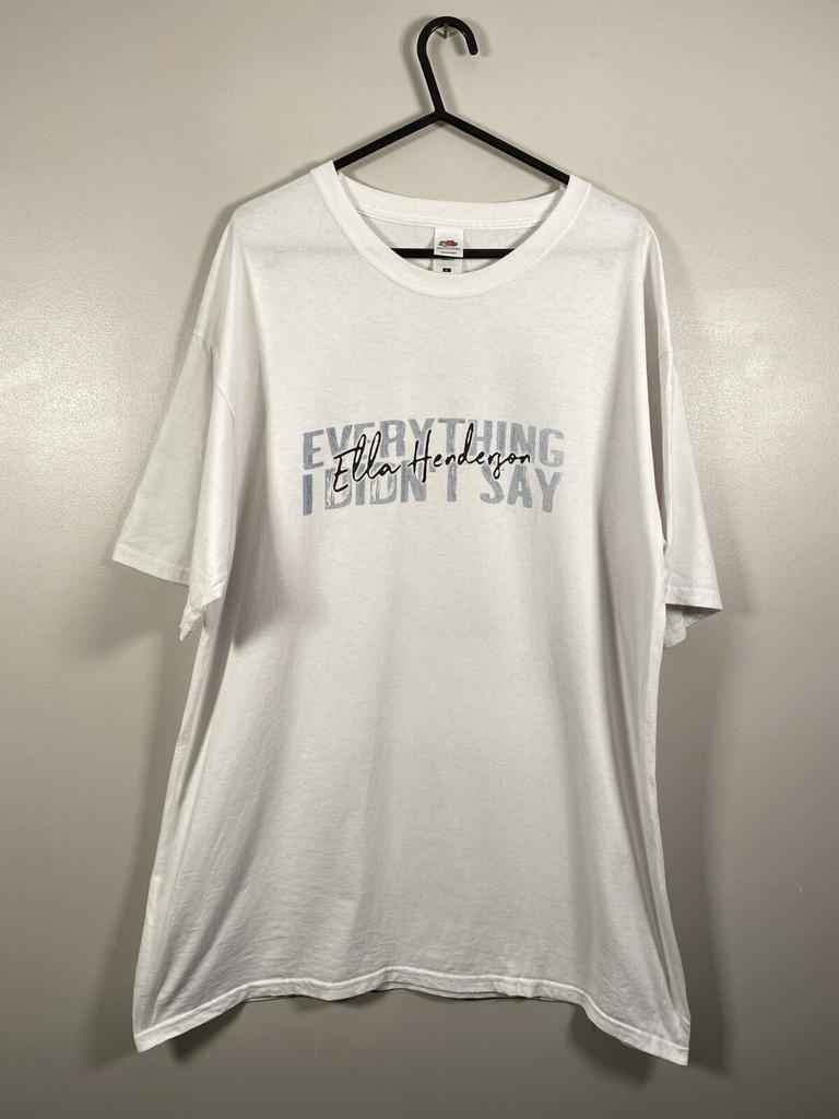 Ella Henderson Tour T Shirt White Cotton Fruit of the Loom 2022 Size Large Unisex T-Shirt