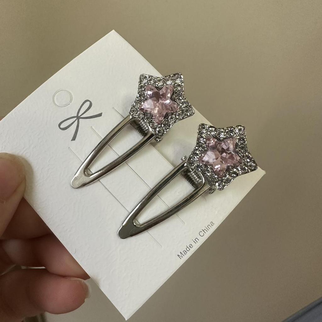 Роскошная заколка для волос в виде звезды со стразами - Сверкающая заколка-утиный клюв, инкрустированная бриллиантами