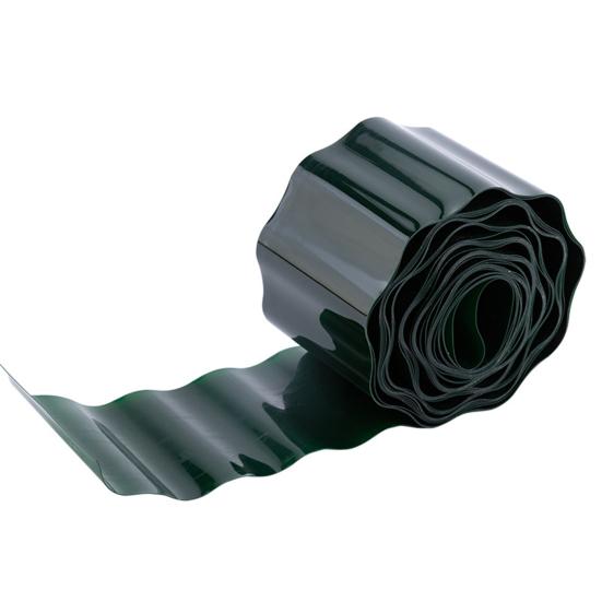 1 рулон гофрированного забора влагостойкий ландшафтный бордюр не требующий копания гнущийся садовый бордюр