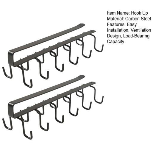 1/2 шт. Подставка для кухонной утвари Углеродистая сталь Вентилируемая конструкция Высокая грузоподъемность Подставка для утвари Подвесной органайзер для шкафа
