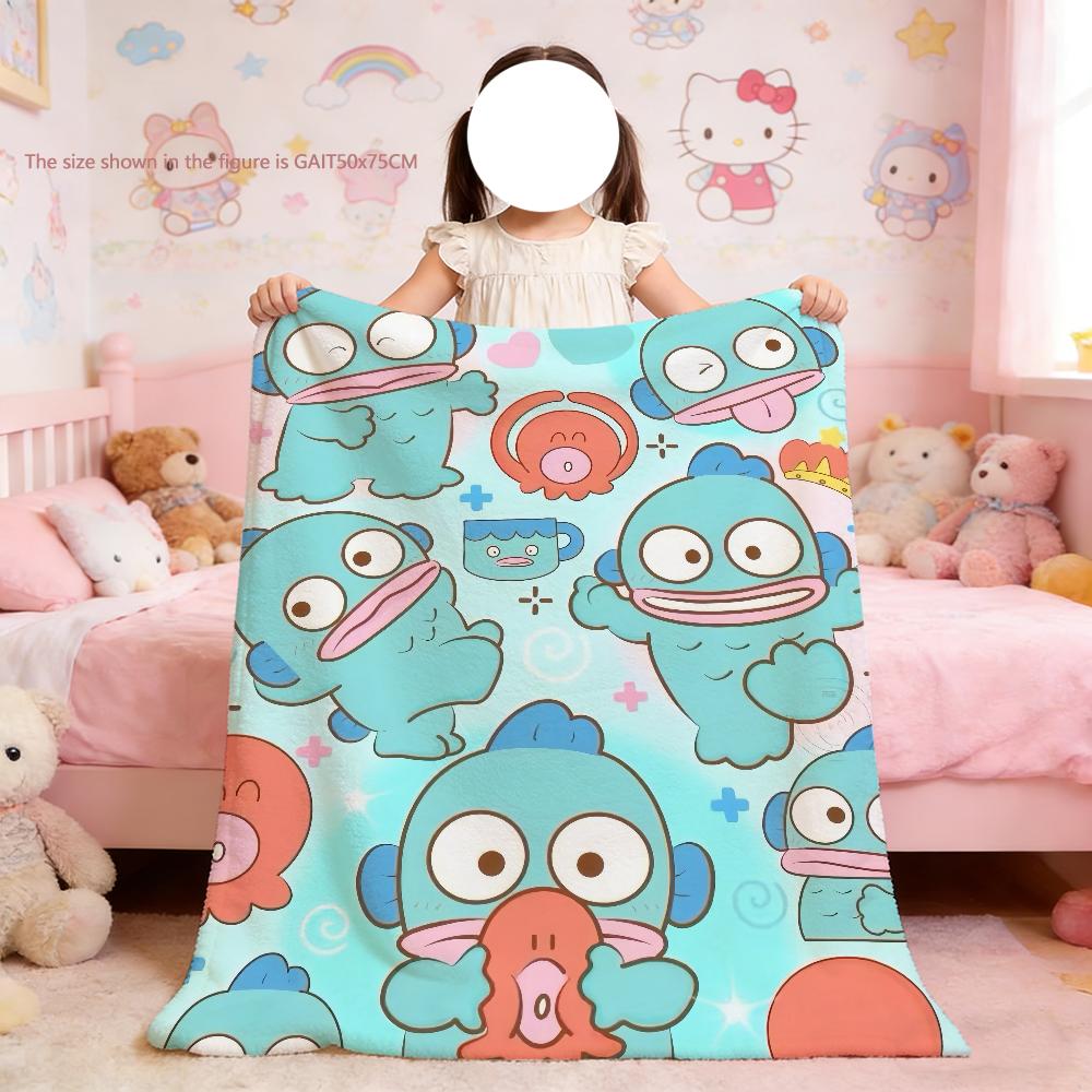 Cute Cartoon H-Hangyodon Blanket For Soft Throw Blanket for Picnic Bed Sofa Home Bedroom Cozy Warm Comfortable
