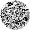 50 PCS Goth Stickers Pack, Vinyl Witch Stickers Skull Stickers, Laptop, Water Bottel, Guitar Decoration, Waterproof Decal Sticker for Adults Teens